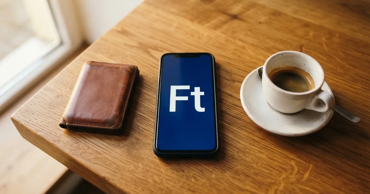 Mobiltelefon egy fa asztalon egy pénztárca és egy csésze kávé mellett — azonnali kifizetés kaszinók